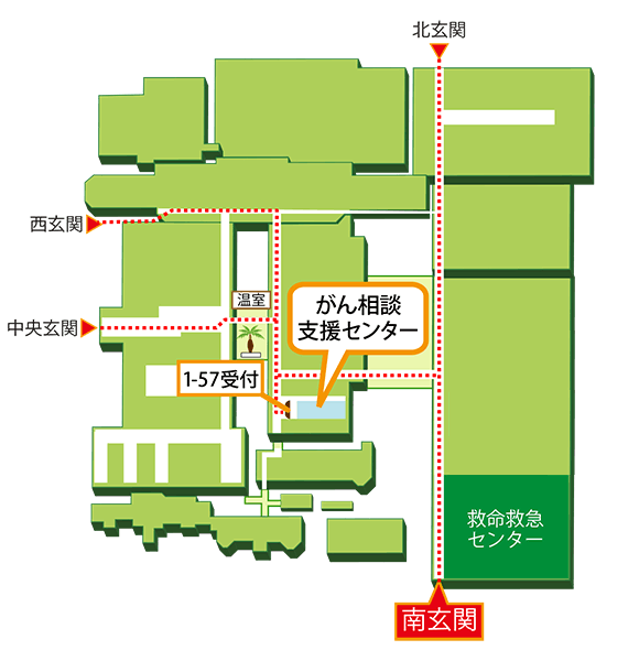 がん相談支援センター案内図