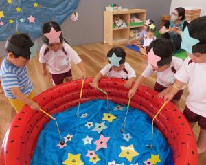 たなばた 「お星さまをつったよ!」 たなばた 「お星さまをつったよ!」