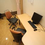 看護師による体調確認